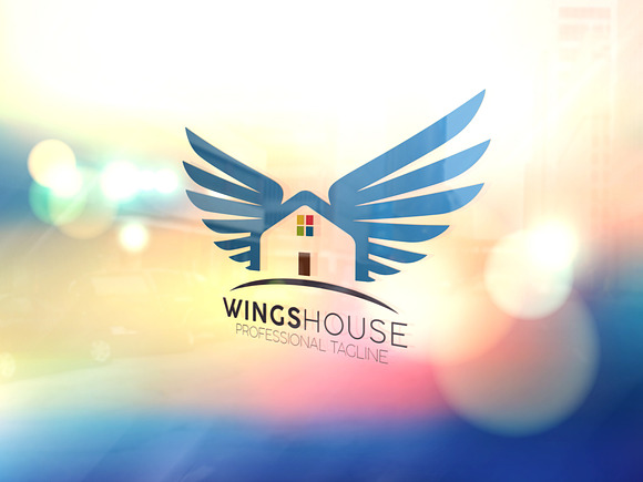 Wings House Logo in Logo Templates - product preview 1