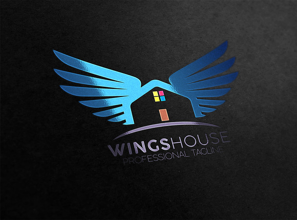 Wings House Logo in Logo Templates - product preview 4