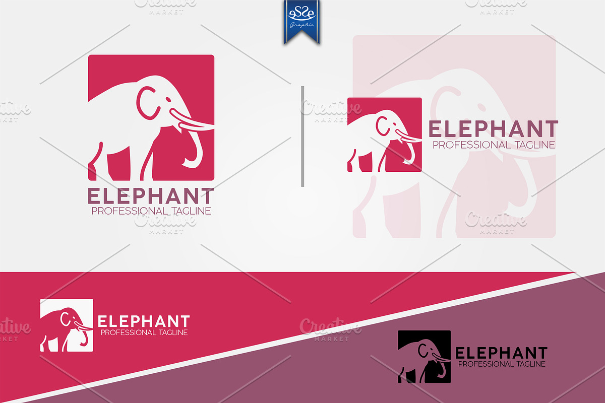 Elephant Logo in Logo Templates - product preview 8