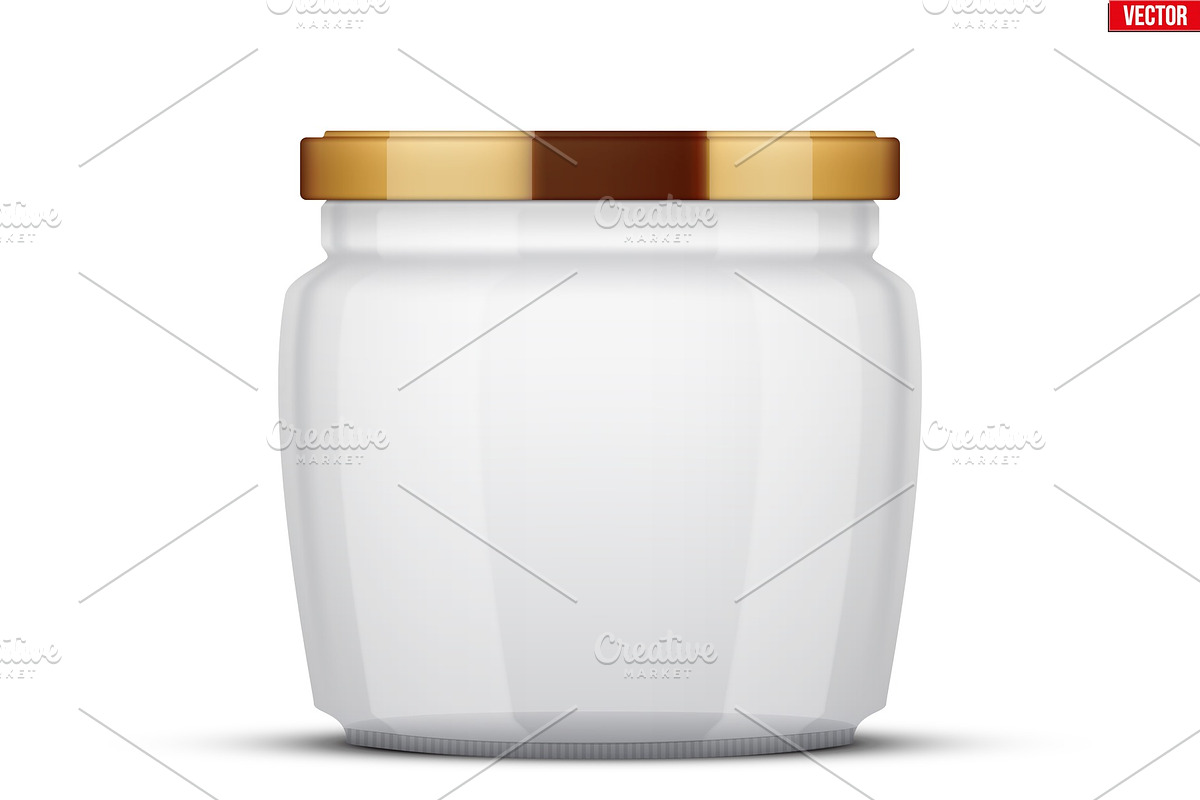 Transparent Glass Jars for canning in Illustrations - product preview 8