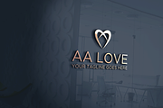 Letter A | Letter AA | Love Logo
