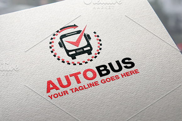 Auto Bus Logo in Logo Templates - product preview 1