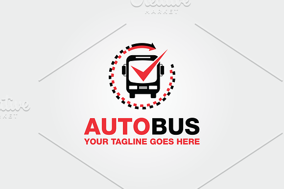 Auto Bus Logo in Logo Templates - product preview 3