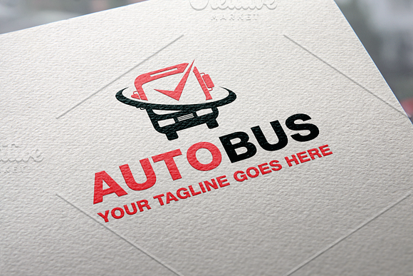 Auto Bus Logo in Logo Templates - product preview 1