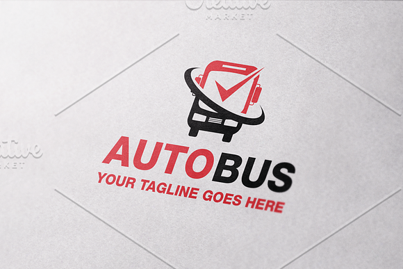 Auto Bus Logo in Logo Templates - product preview 2