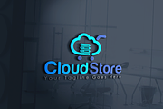 Cloud Hosting Store Logo