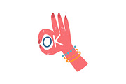 Hand Gesture OK Sign, Design