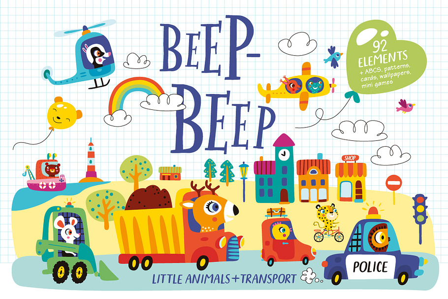 BEEP-BEEP! A kit for children in Illustrations - product preview 8