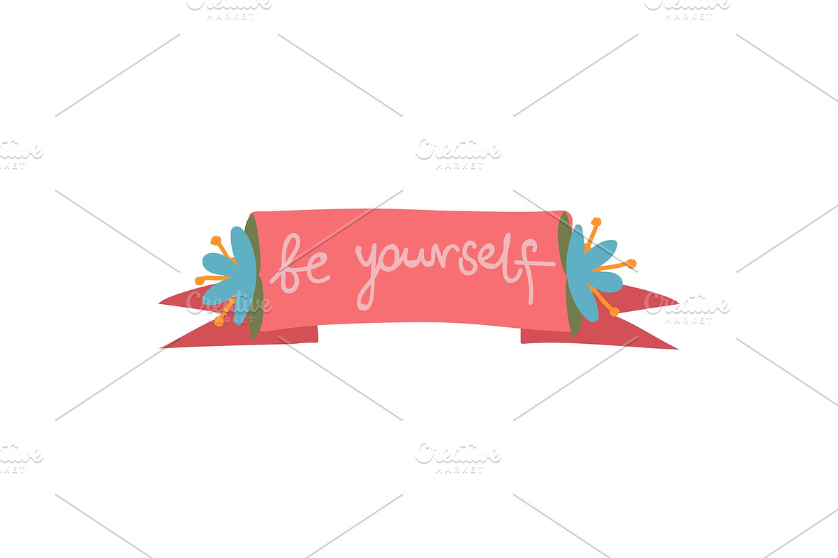 Be Yourself, Ribbon with in Illustrations - product preview 8