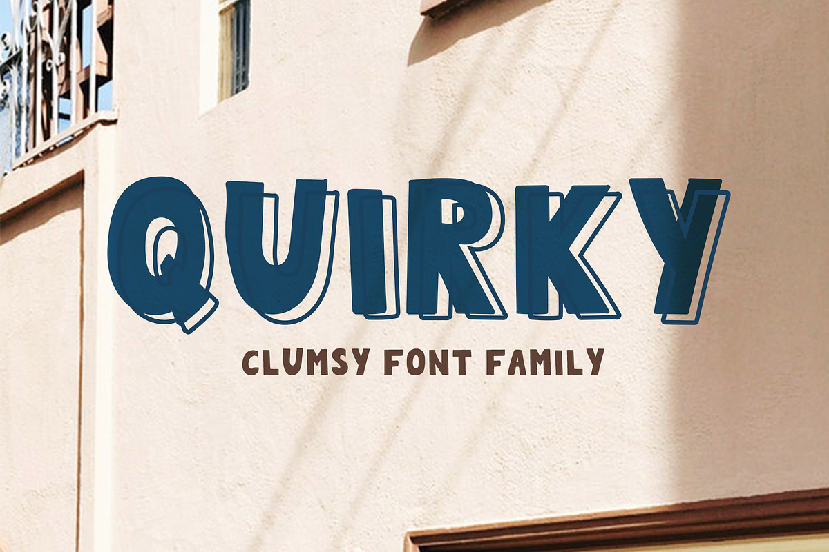 QUIRKY Playful Font Family in Sans-Serif Fonts - product preview 8
