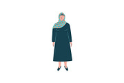 Muslim Woman in Hijab, Modern Arab