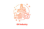Oil industry concept icon