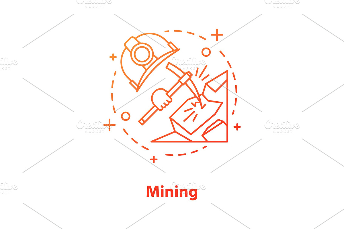 Mining industry concept icon in Icons - product preview 8