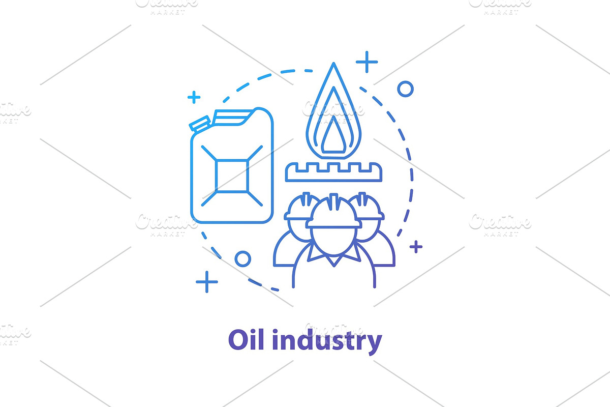 Oil industry concept icon in Icons - product preview 8