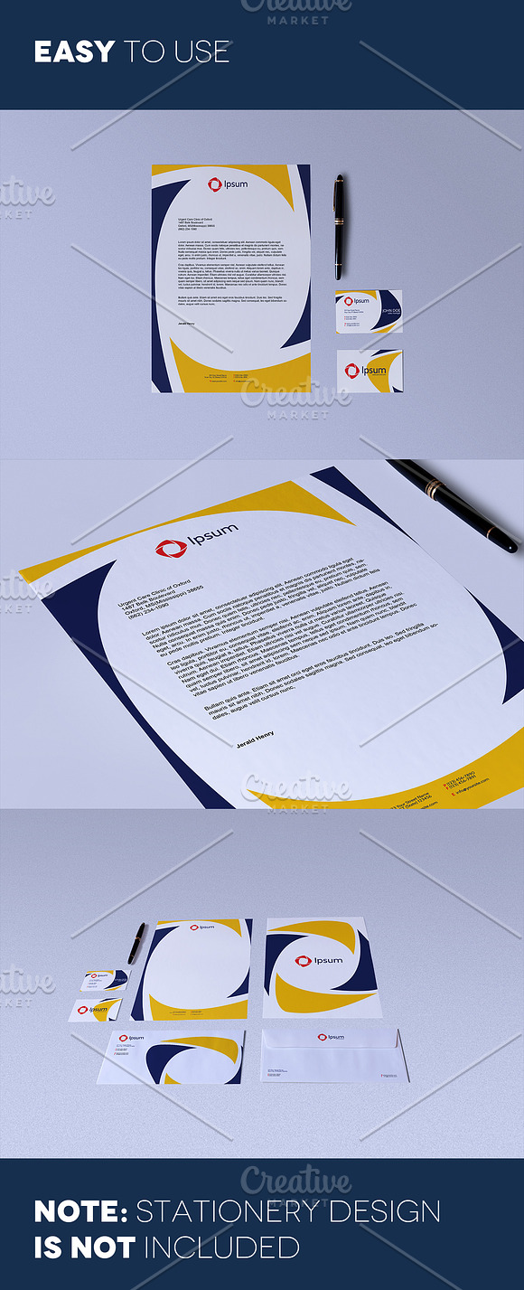 Stationery / Branding Mock-Up in Branding Mockups - product preview 1