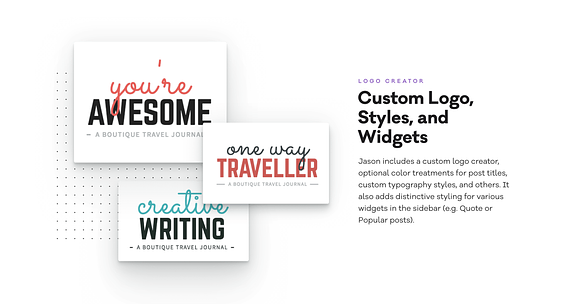 Jason - A Colorful Blogging Theme in WordPress Blog Themes - product preview 2