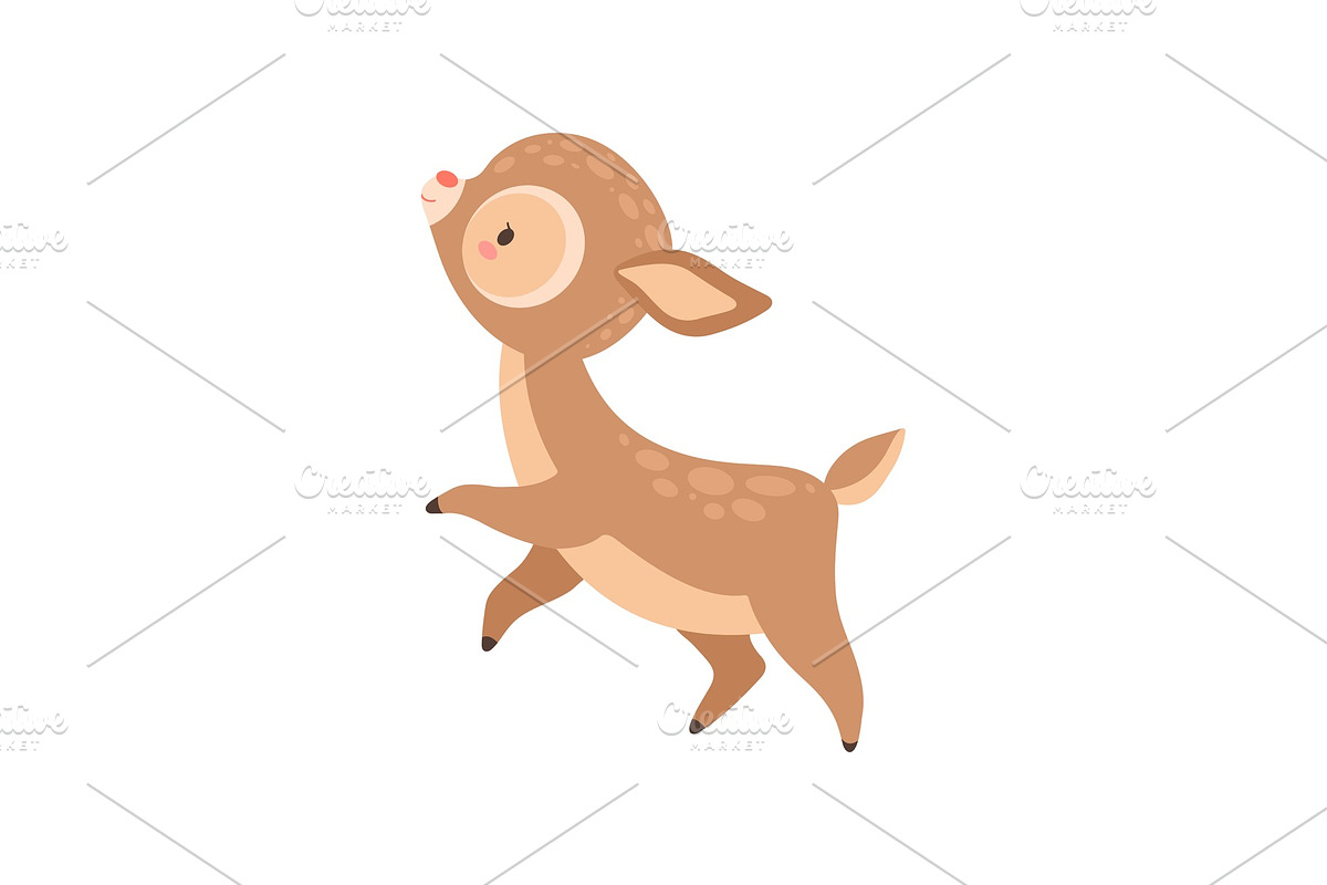 Cute Happy Baby Deer, Adorable in Illustrations - product preview 8