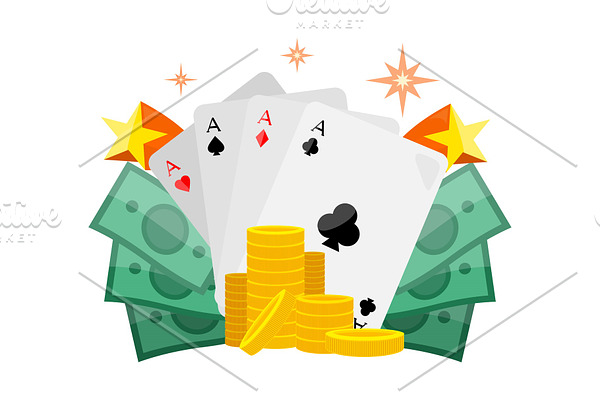Poker Conceptual Vector Web Banner