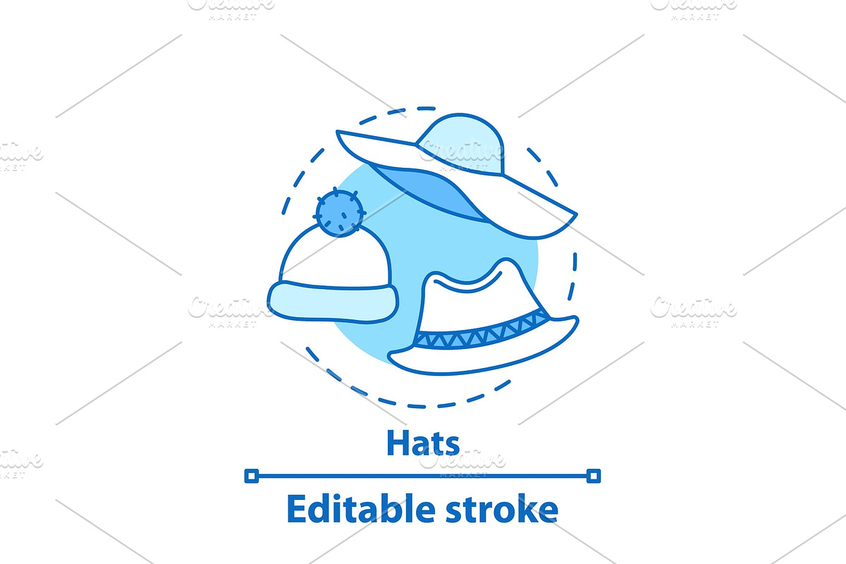 Headwear concept icon in Icons - product preview 8
