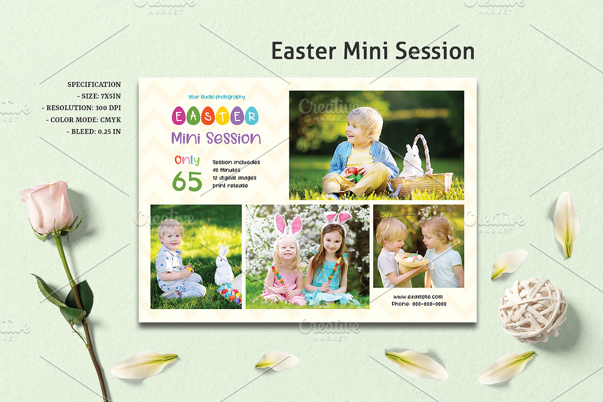 Easter Mini Session - V982 in Flyer Templates - product preview 8
