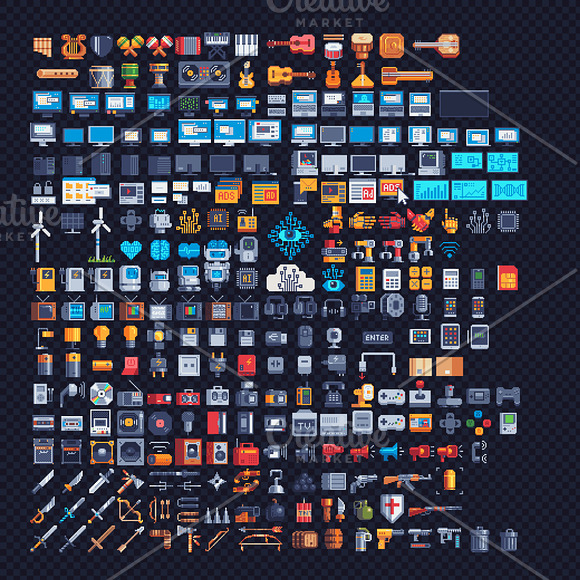 2500 - Icons Mega Bundle in Video Game Icons - product preview 4