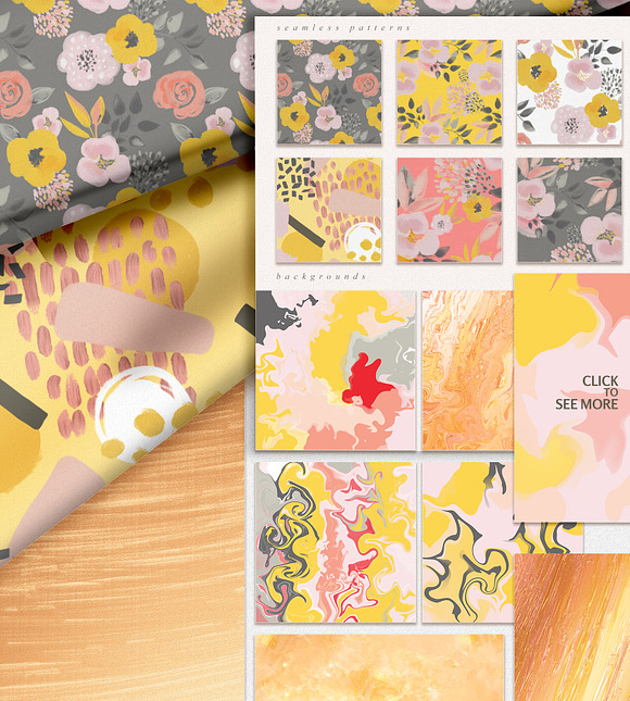 Colorful Mess & Gold Vol.2 in Textures - product preview 9
