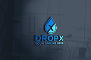 Drop Water | Letter X Logo