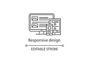 Responsive website design icon