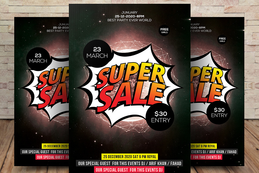 Super Sale Flyer Template in Flyer Templates - product preview 8
