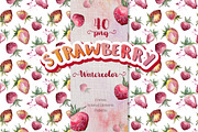 Strawberry Watercolor png