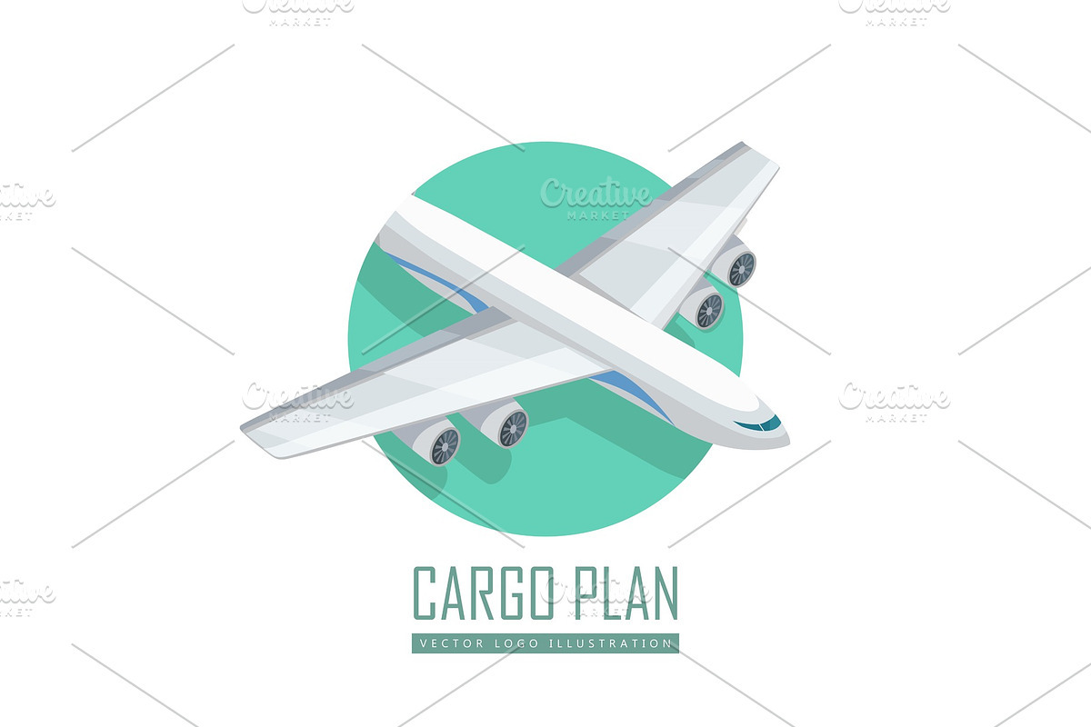 Airplane Vector Icon in Isometric in Illustrations - product preview 8