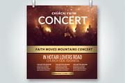 Church Concert Psd Flyer Templates