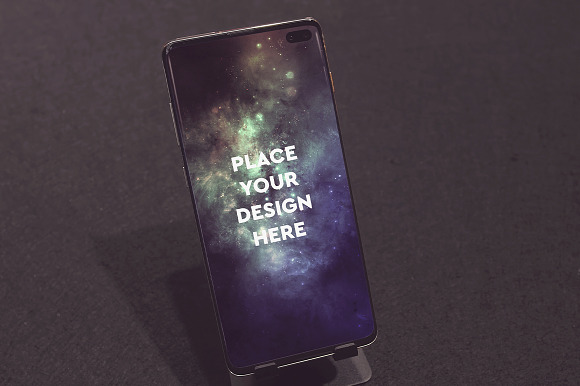 12 PSD Galaxy S10 Mockup in Mobile & Web Mockups - product preview 1