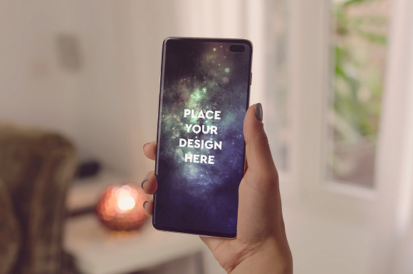 12 PSD Galaxy S10 Mockup in Mobile & Web Mockups - product preview 4