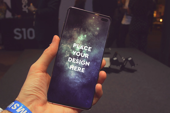 12 PSD Galaxy S10 Mockup in Mobile & Web Mockups - product preview 7