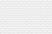 White subway tiles wall pattern