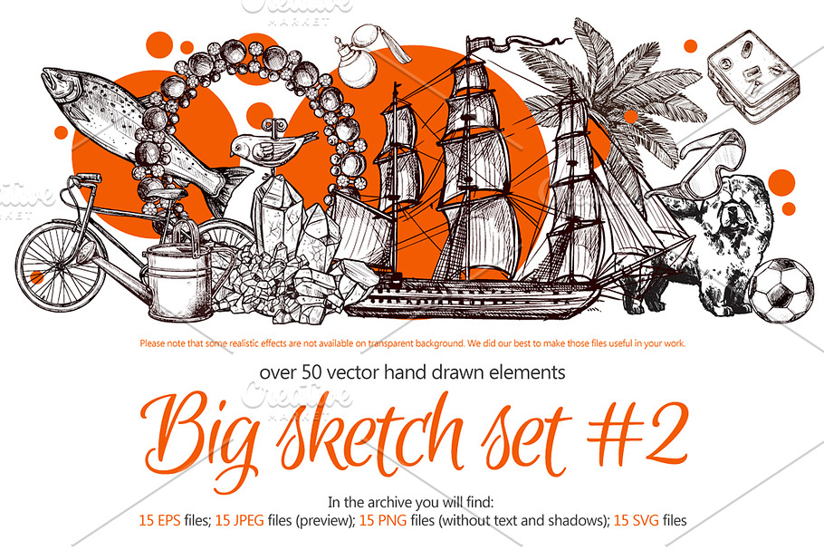Big Sketch Set #2 in Illustrations - product preview 8