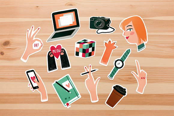 SUSAN Girlish Stickerpack in Graphics - product preview 6