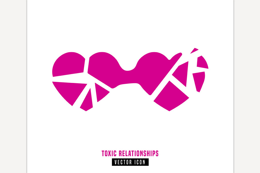 Toxic relationships sign in Icons - product preview 8