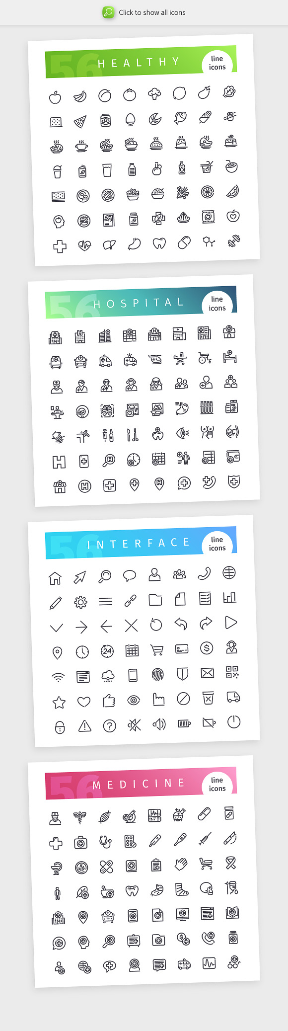 Health 700+ Line Icons Bundle in Health Icons - product preview 2