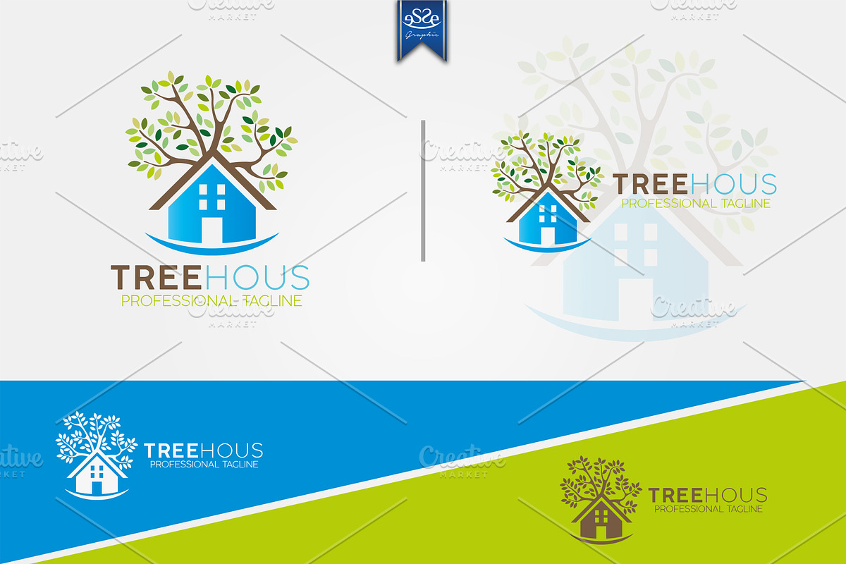 Tree House Logo in Logo Templates - product preview 8