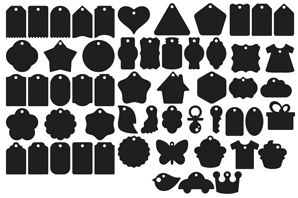 55 Tag Crafts Shapes in Photoshop Shapes - product preview 1