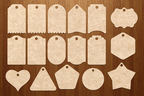 55 Tag Crafts Shapes in Photoshop Shapes - product preview 2