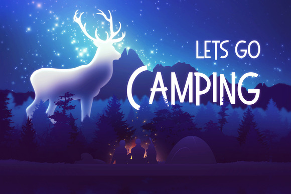 Let`s go Camping in Illustrations - product preview 2