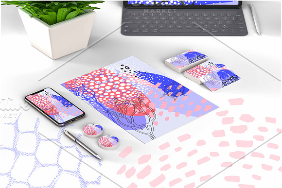 Abstract floral collection in Illustrations - product preview 7