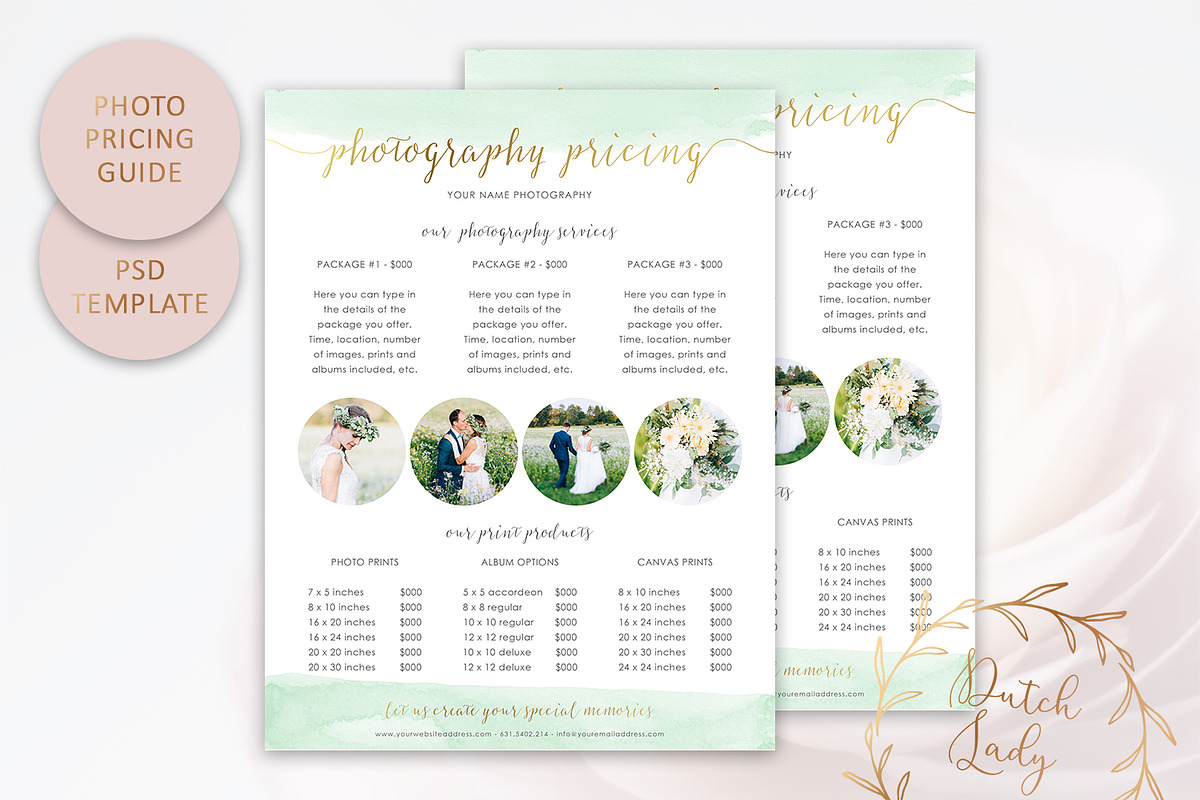 PSD Photography Pricing Guide #9 in Flyer Templates - product preview 8