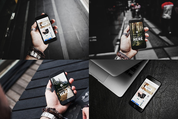 Apple Devices Premium Bundle in Mobile & Web Mockups - product preview 14
