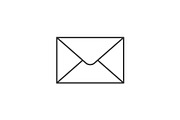 Envelope outline icon