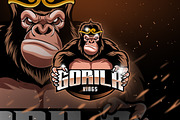 Gorila King - Mascot & Esport Logo