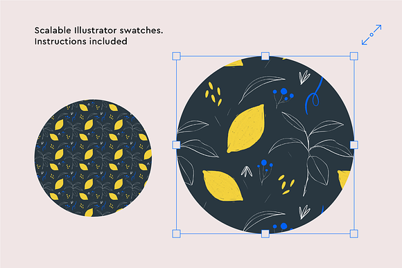 Floral Illustrated Seamless Patterns in Patterns - product preview 4